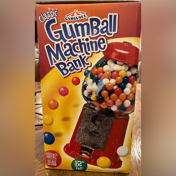 Carousel Other - Carousel gumball machine bank, 12 inches tall NWOT